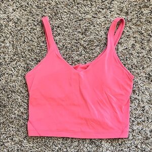 Lululemon Athletica Bright Pink Crop Top